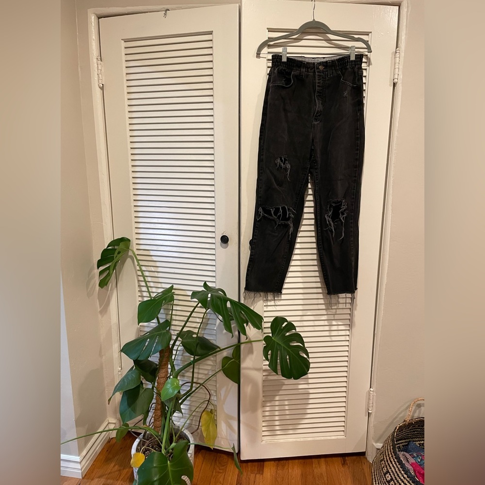 Vintage Black Straight leg Lee Jeans
